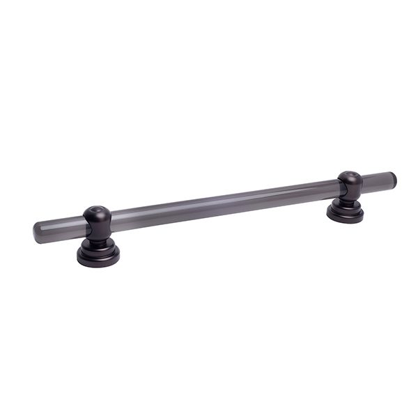 Horizon Acrylic Grab Bars Translucent Charcoal Oil Rubbed Bronze